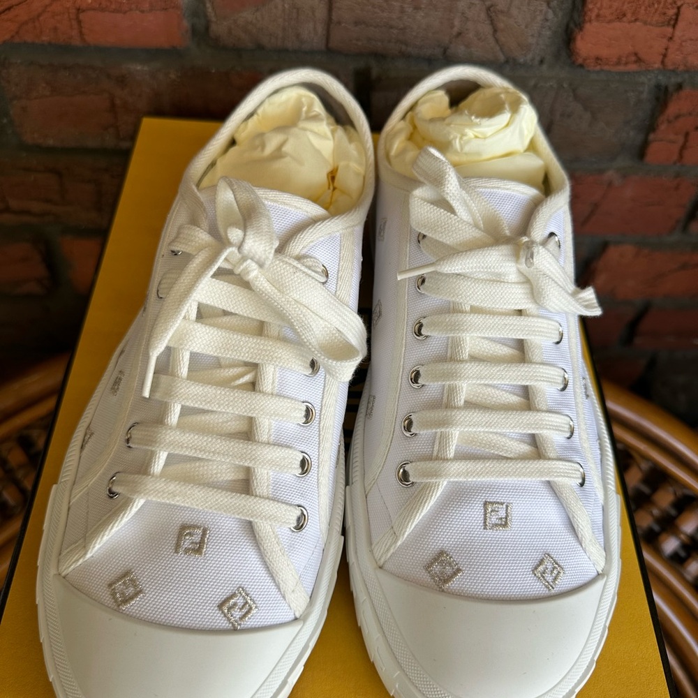 Fendi canvas domino sneakers - Picture 1 of 7